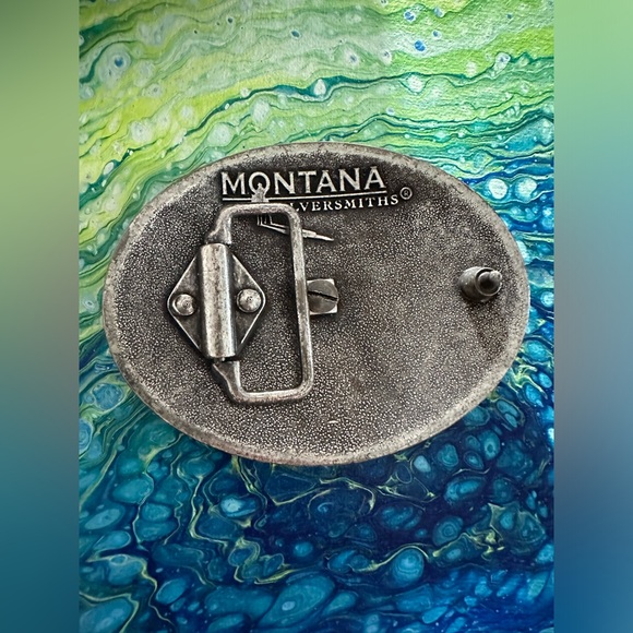 Montana silversmiths horse equine cowboy cowgirl belt buckle - Picture 3 of 5